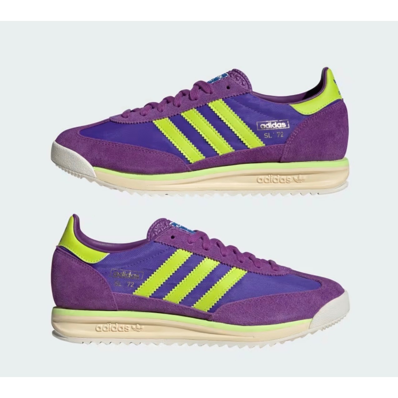Adidas Sl 72 Rs Shoes Mens Purple Excellence Low Top Sneakers Retro Running